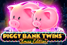 Piggy Bank Twins Xmas